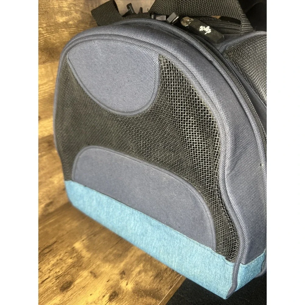 Dogit Explorer Soft Pet Carrier Tote Black/Blue Fast Shipping Shoulder Strap